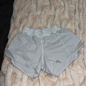 White LuluLemon Shorts